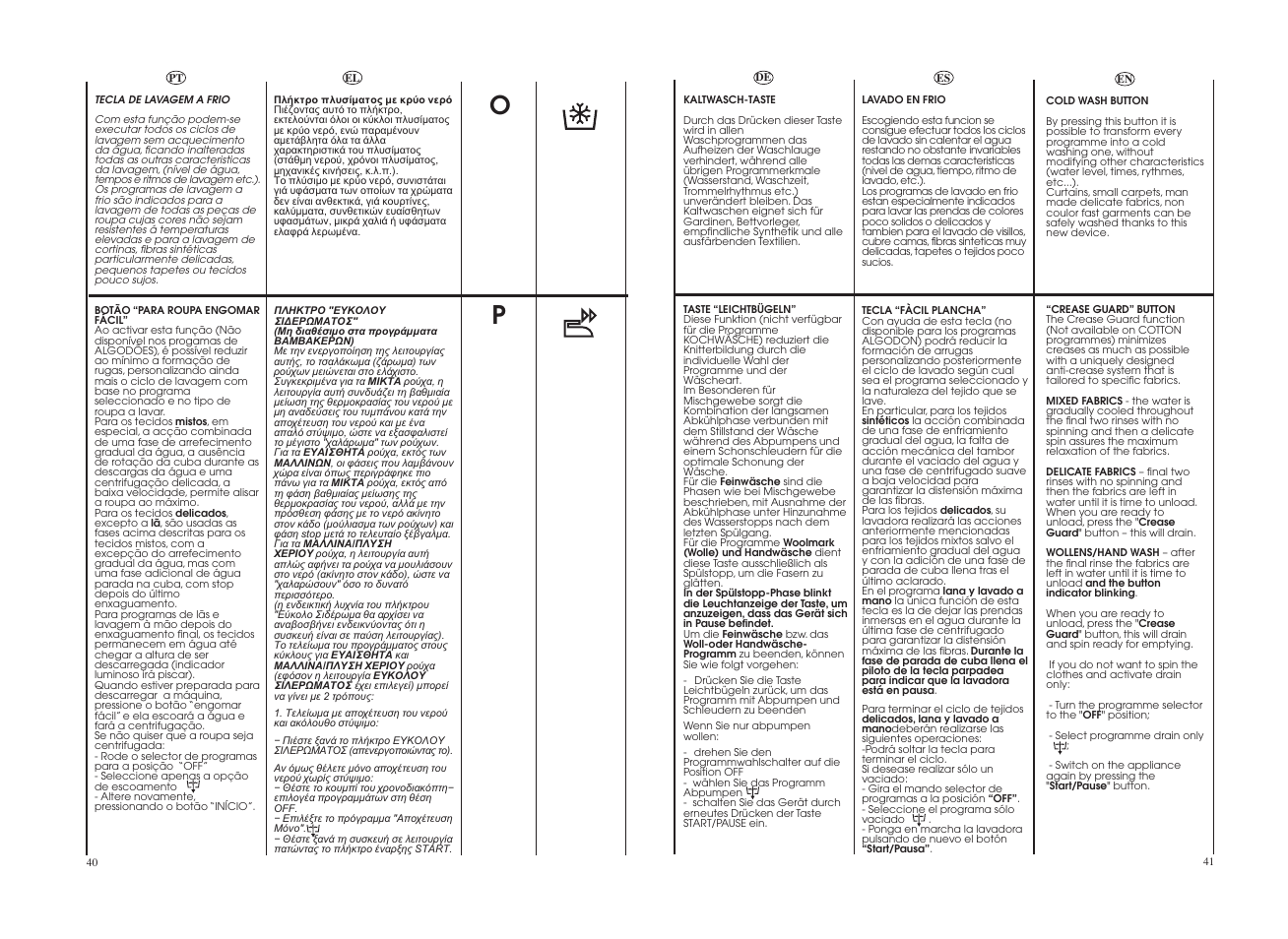 Candy GO W1458-37S User Manual | Page 21 / 49
