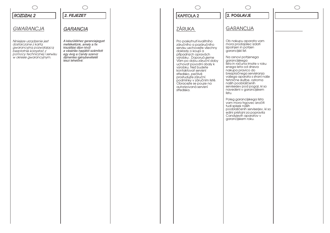 Candy GO4 126DF__1-16S User Manual | Page 5 / 41