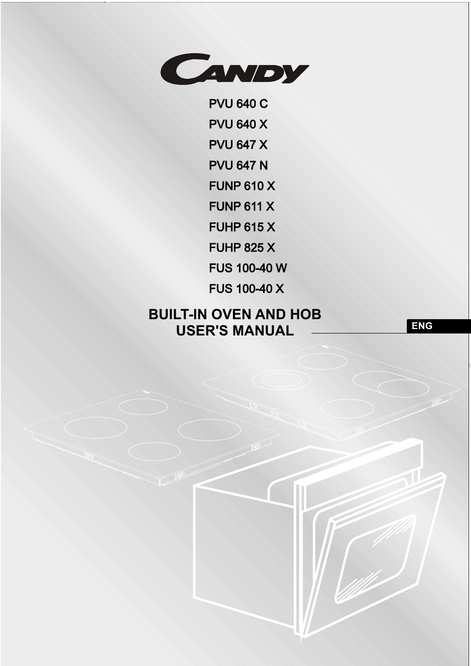 Candy PVU 647 X User Manual | 123 pages