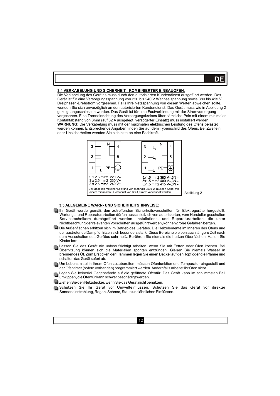 Candy PVU 647 X User Manual | Page 44 / 123