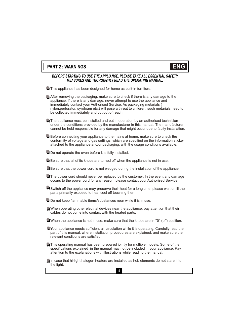 Candy PVU 647 X User Manual | Page 6 / 123