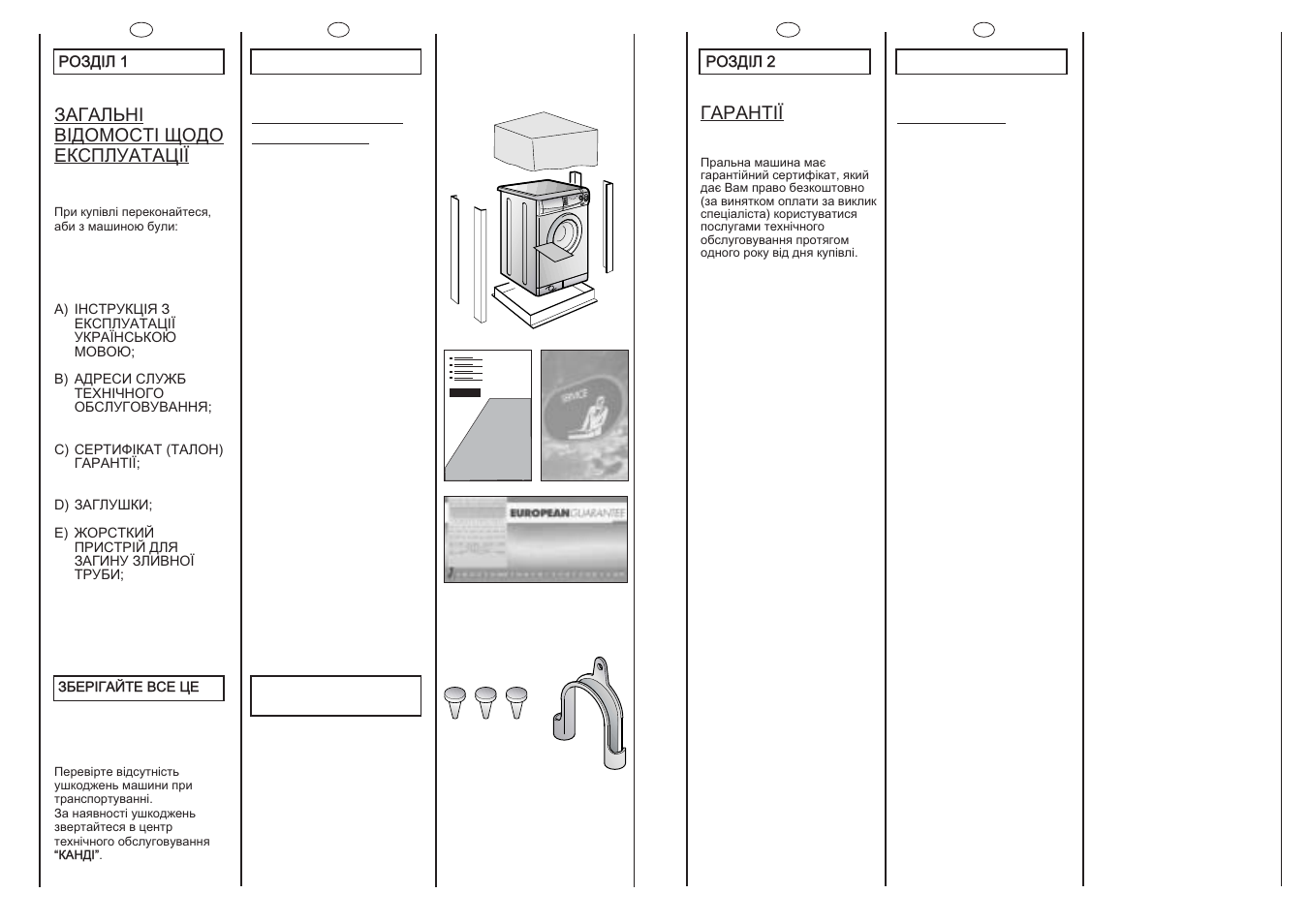 Ac b | Candy CSBE100-03S User Manual | Page 3 / 17