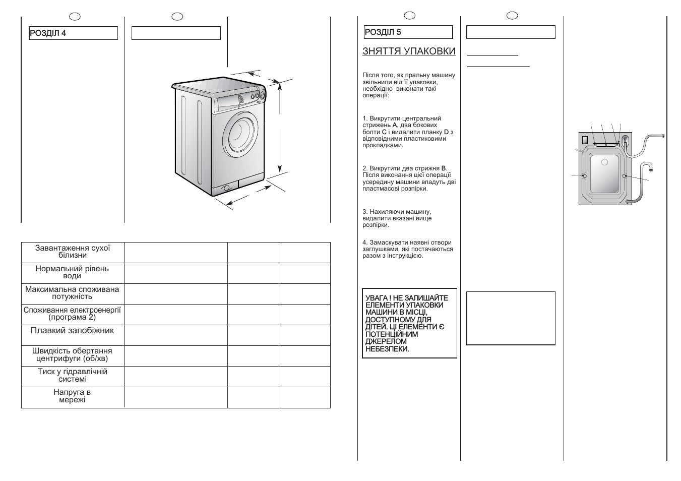 Candy CSBE100-03S User Manual | Page 5 / 17