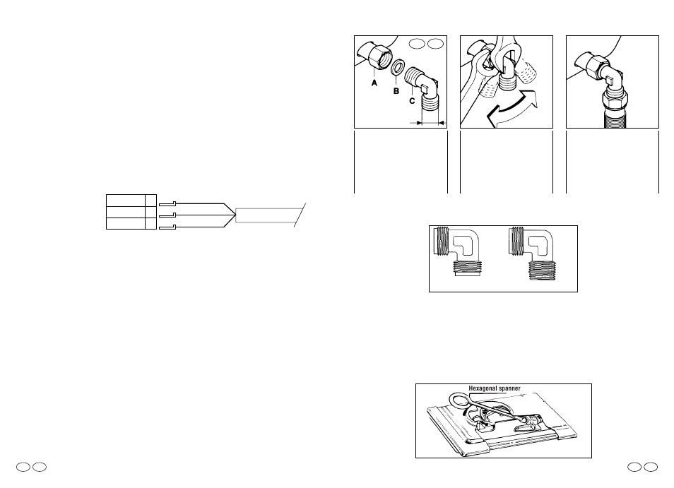Gas connection, Adapting the hob to different types of gas, Electrical connection | Candy PM 641 SD XGH User Manual | Page 4 / 7