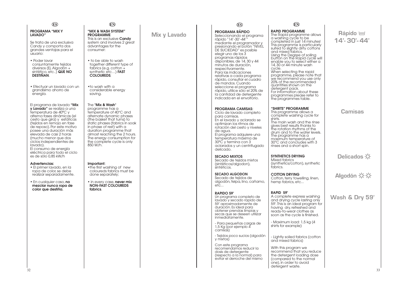 Candy GO W496D-12S User Manual | Page 17 / 29