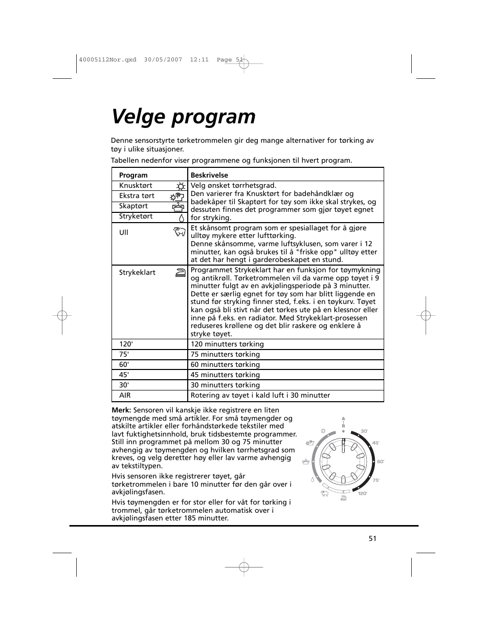 Velge program | Candy GO DC 38T-86S User Manual | Page 51 / 92