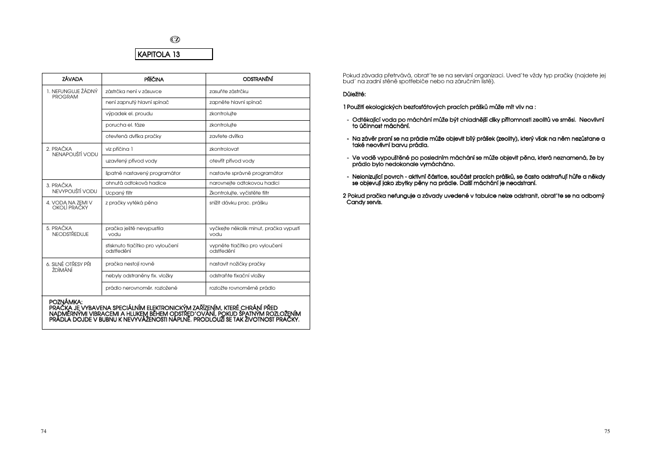 Candy CO 107F__L1-S User Manual | Page 38 / 41