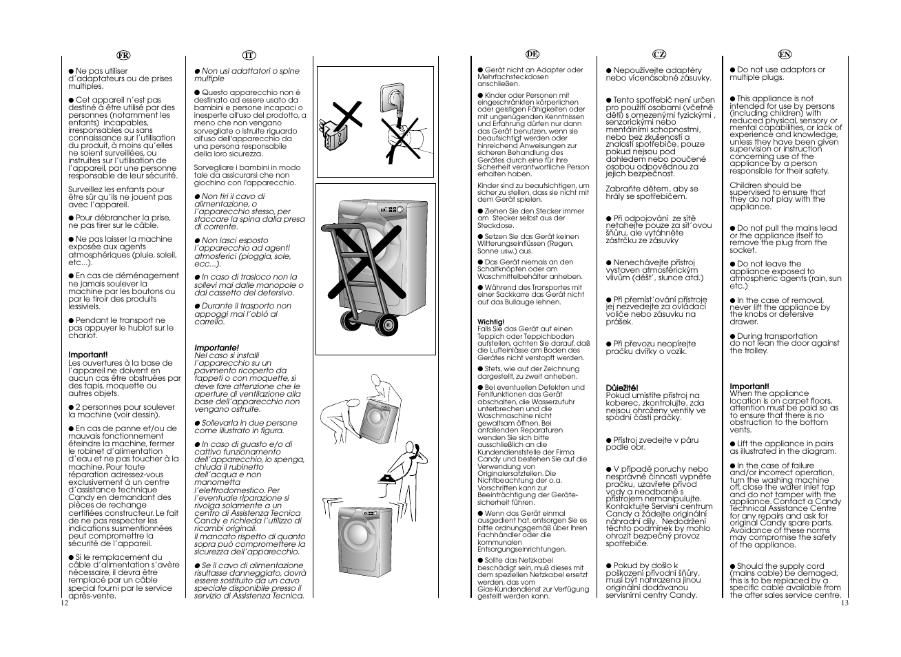 Candy CO 107F__L1-S User Manual | Page 7 / 41