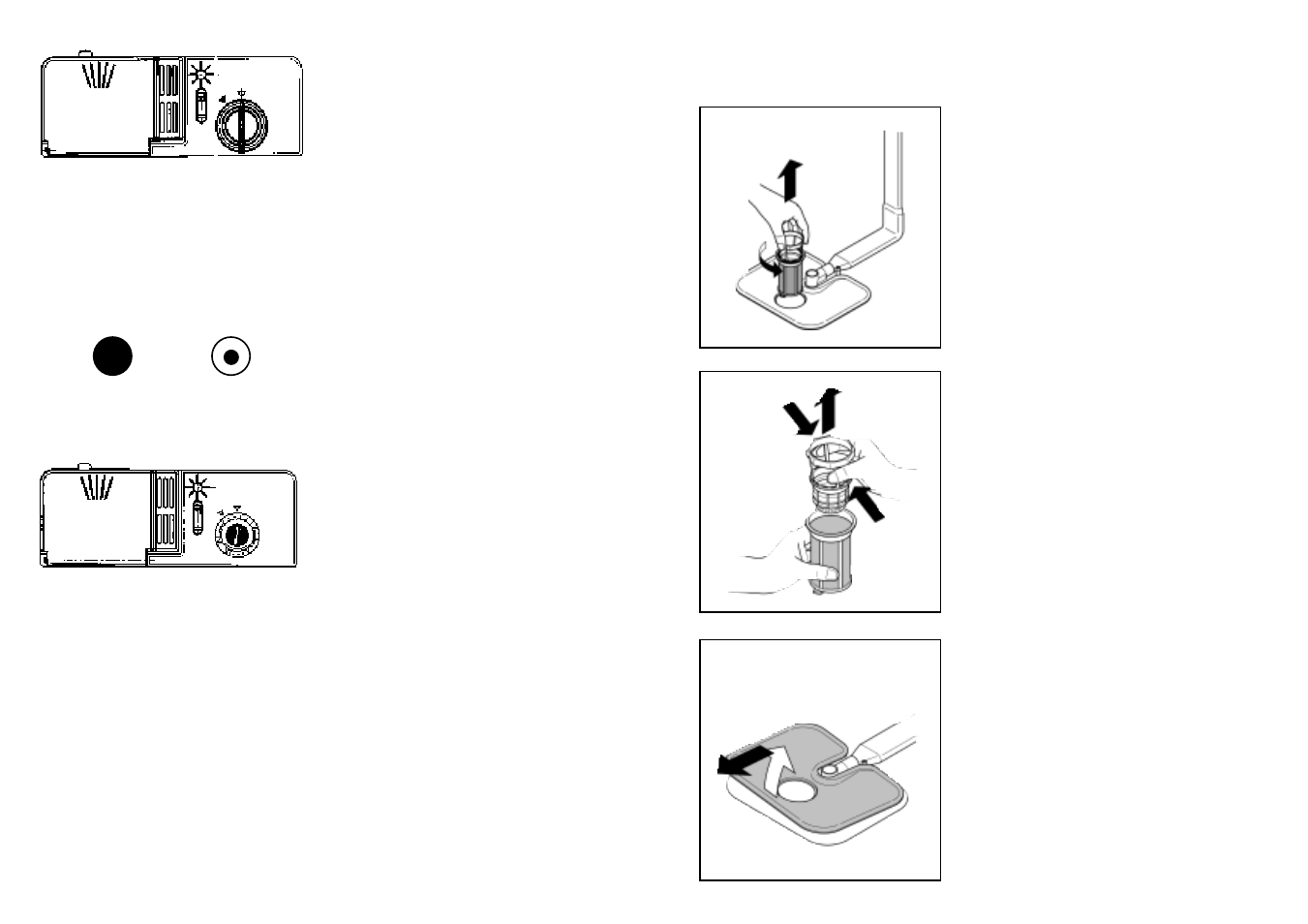 Cleaning the filters | Candy CI 7950 BD User Manual | Page 20 / 77