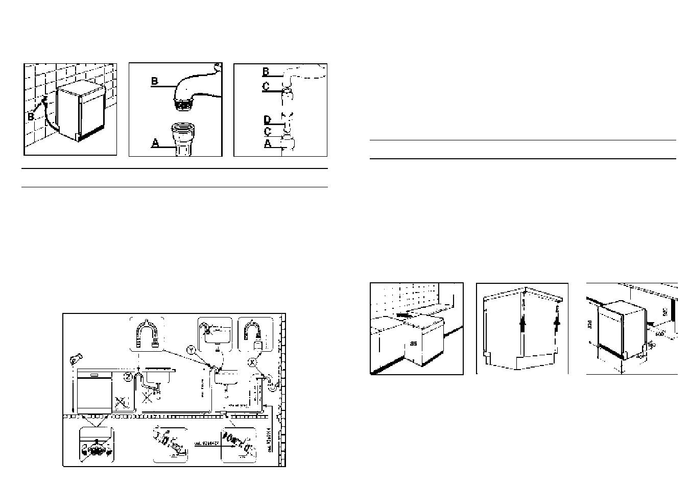 Installatie in een ingebouwde keuken, Openen van de deur | Candy CI 7950 BD User Manual | Page 25 / 77