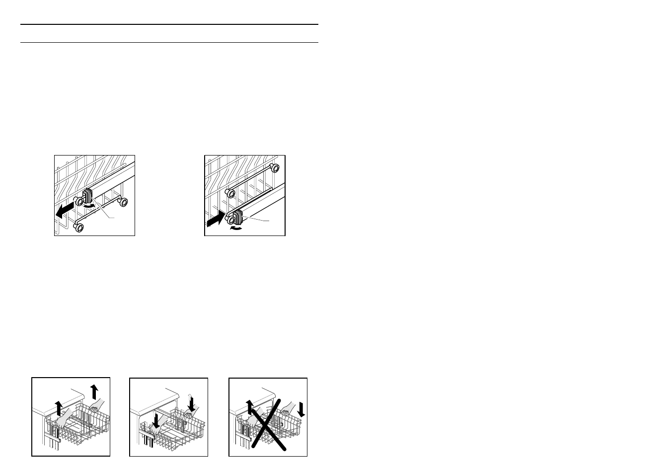 De belading, Het verstellen van de bovenste korf | Candy CI 7950 BD User Manual | Page 27 / 77