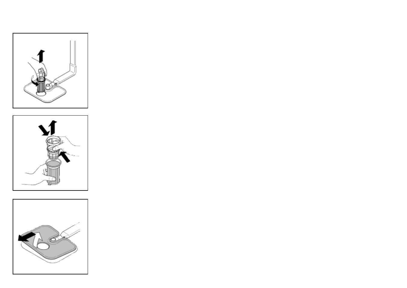 Schoonmaak van de filters, Algemene aanwijzingen | Candy CI 7950 BD User Manual | Page 31 / 77