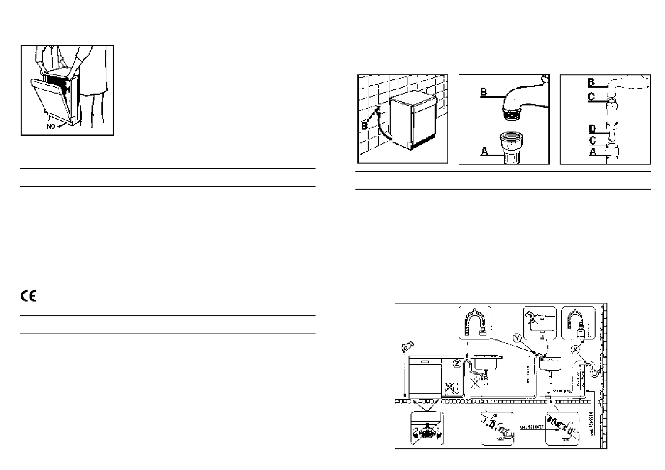 Instalacion (notas técnicas) | Candy CI 7950 BD User Manual | Page 45 / 77