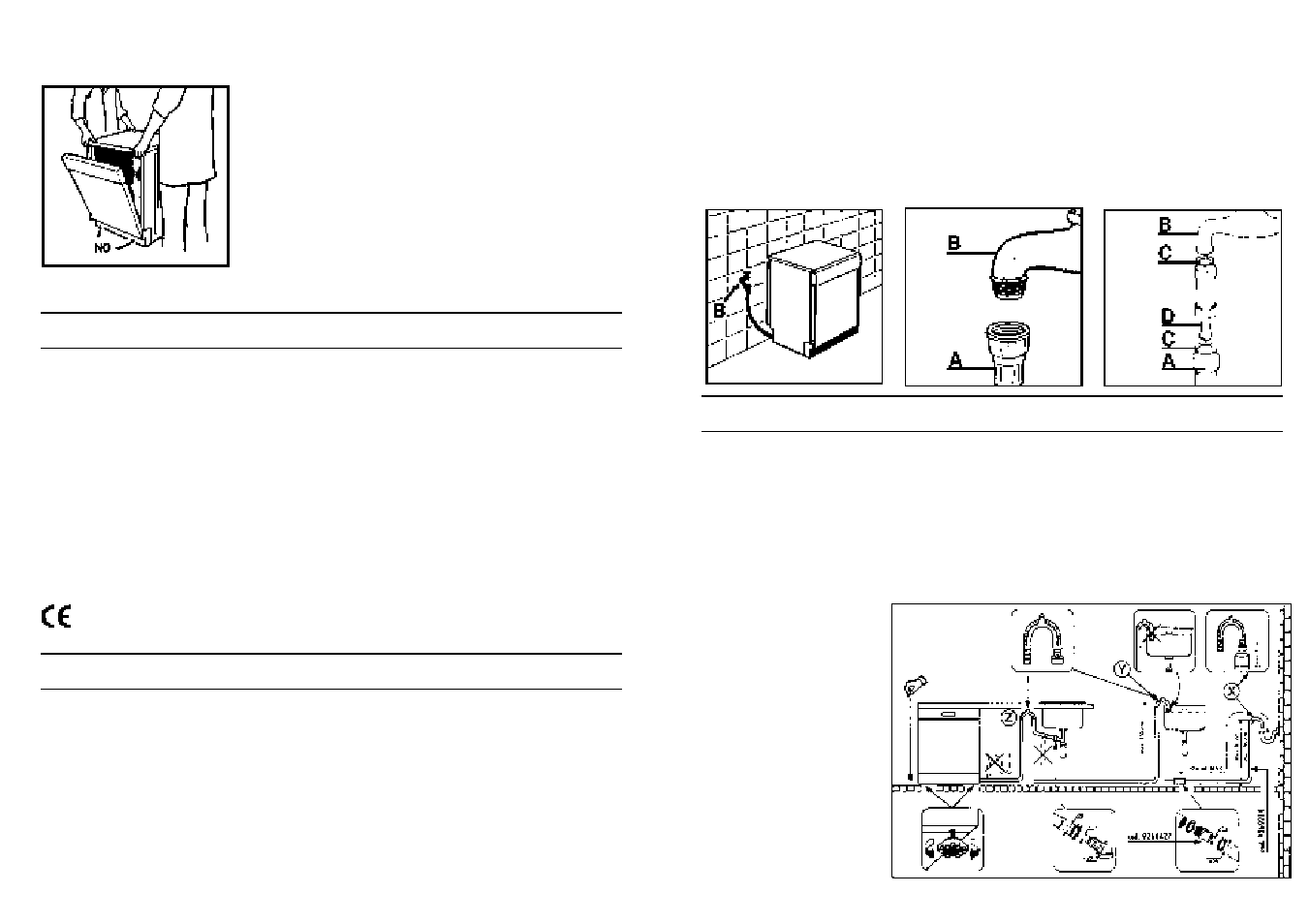 Installation (remarques techniques) | Candy CI 7950 BD User Manual | Page 66 / 77