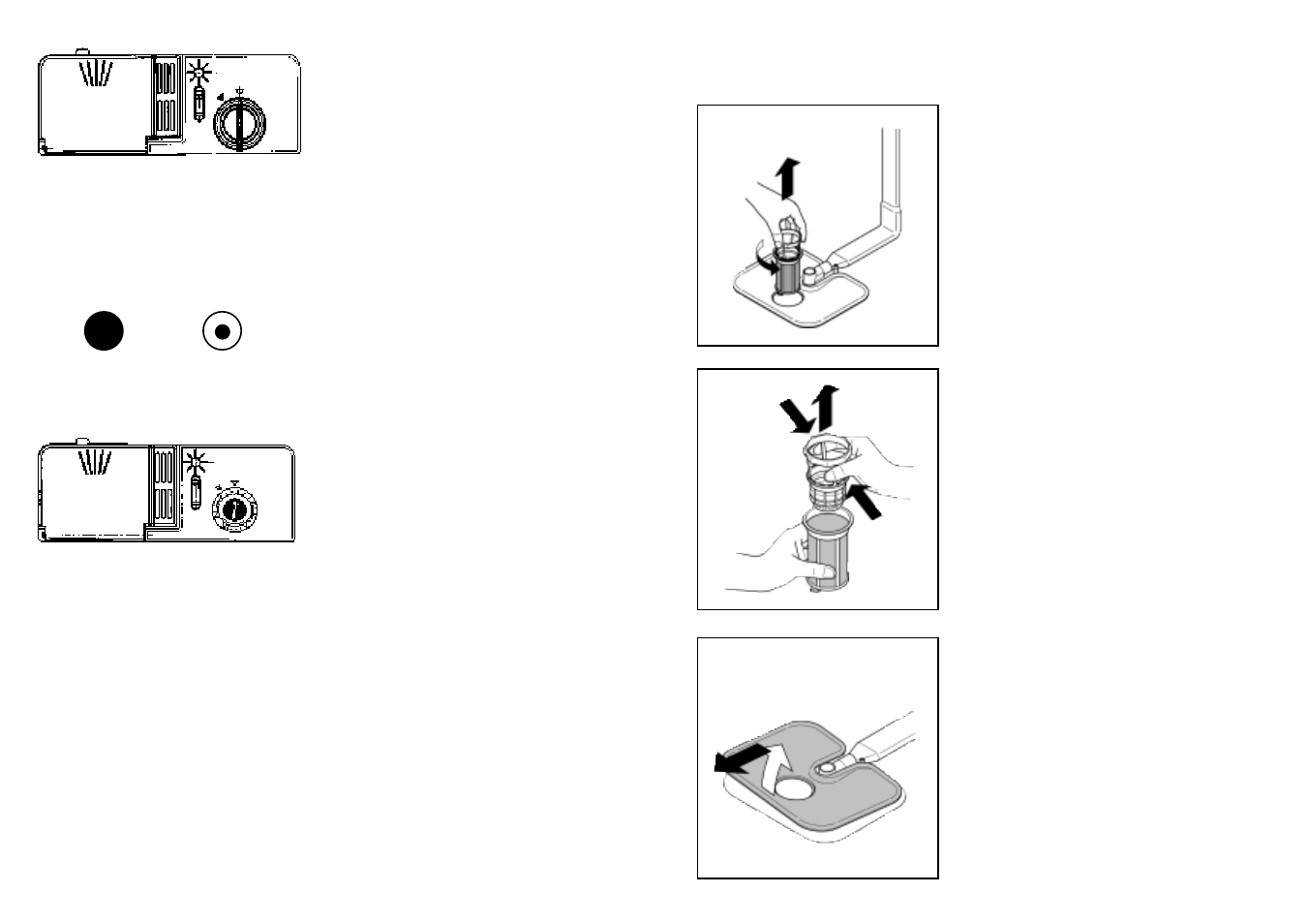 Nettoyage des filtres | Candy CI 7950 BD User Manual | Page 72 / 77