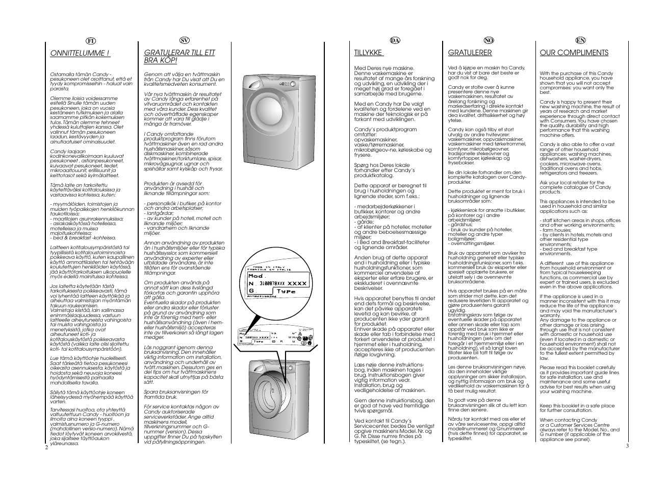 Candy GO 148DF__L-S User Manual | Page 2 / 41