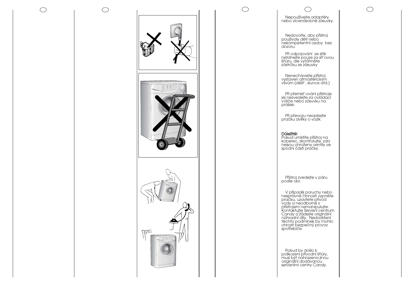 Candy CM2146-86S User Manual | Page 7 / 41