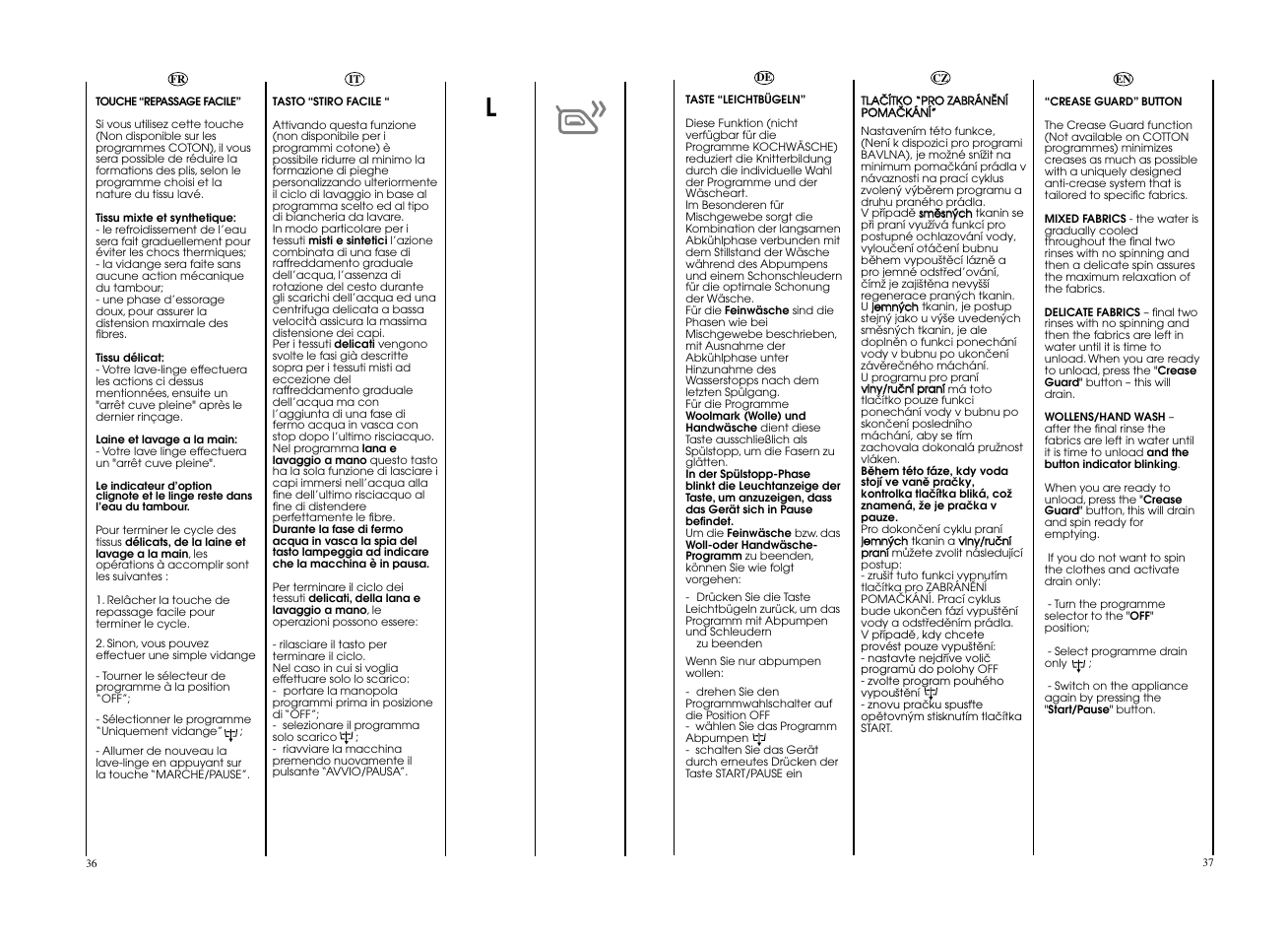 Candy EVO 1673DW-S User Manual | Page 19 / 41