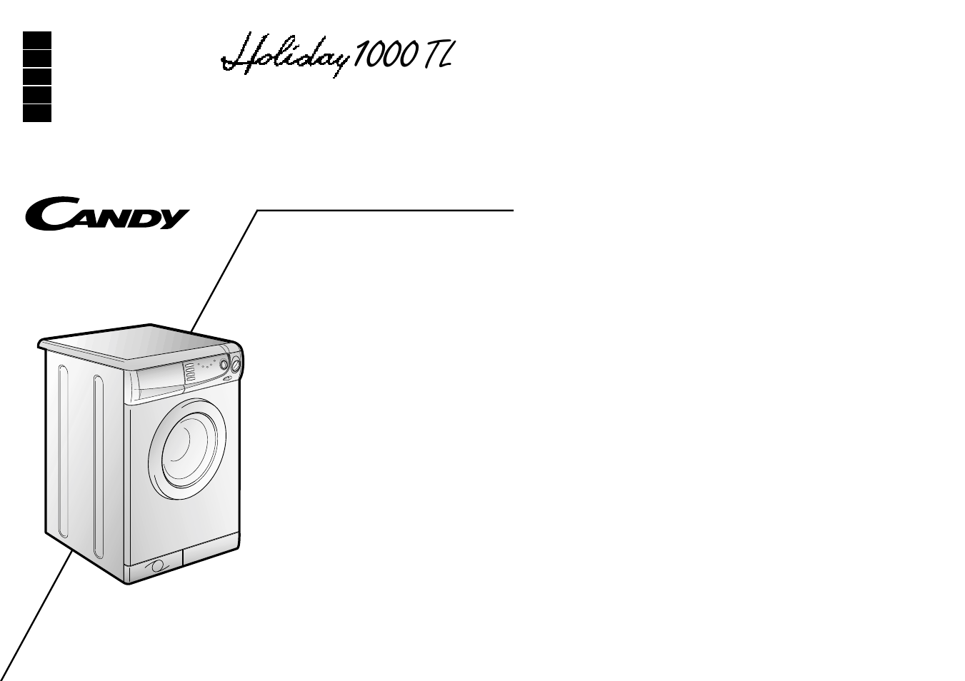 Candy HOLIDAY 1000 TL User Manual | 37 pages