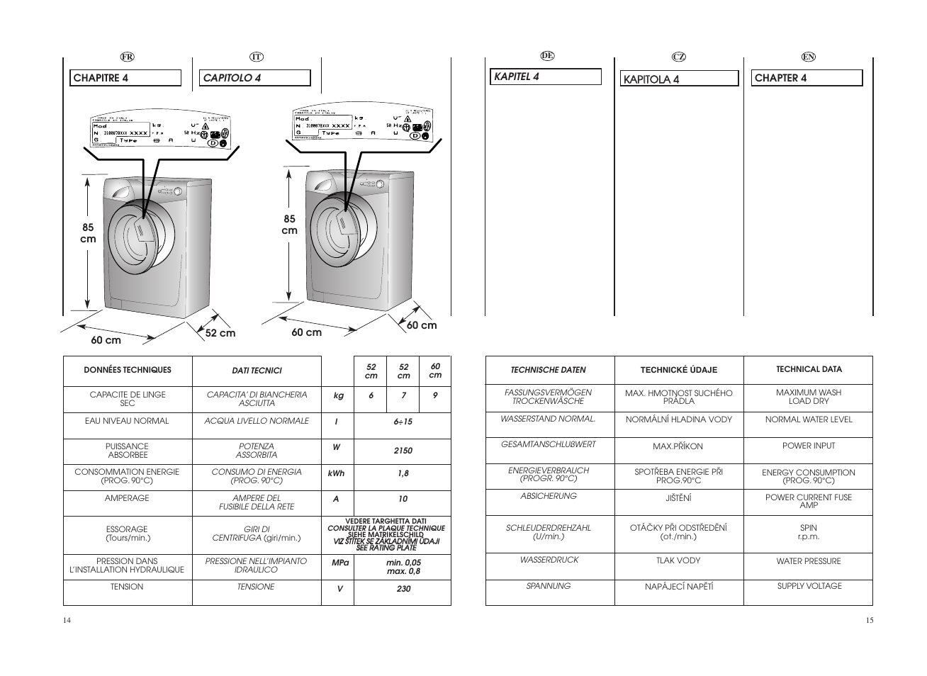Candy GO F126-01S User Manual | Page 8 / 41