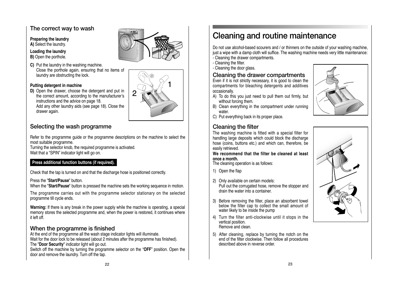 Cleaning and routine maintenance | Candy GOF662S__L1-80 User Manual | Page 12 / 17