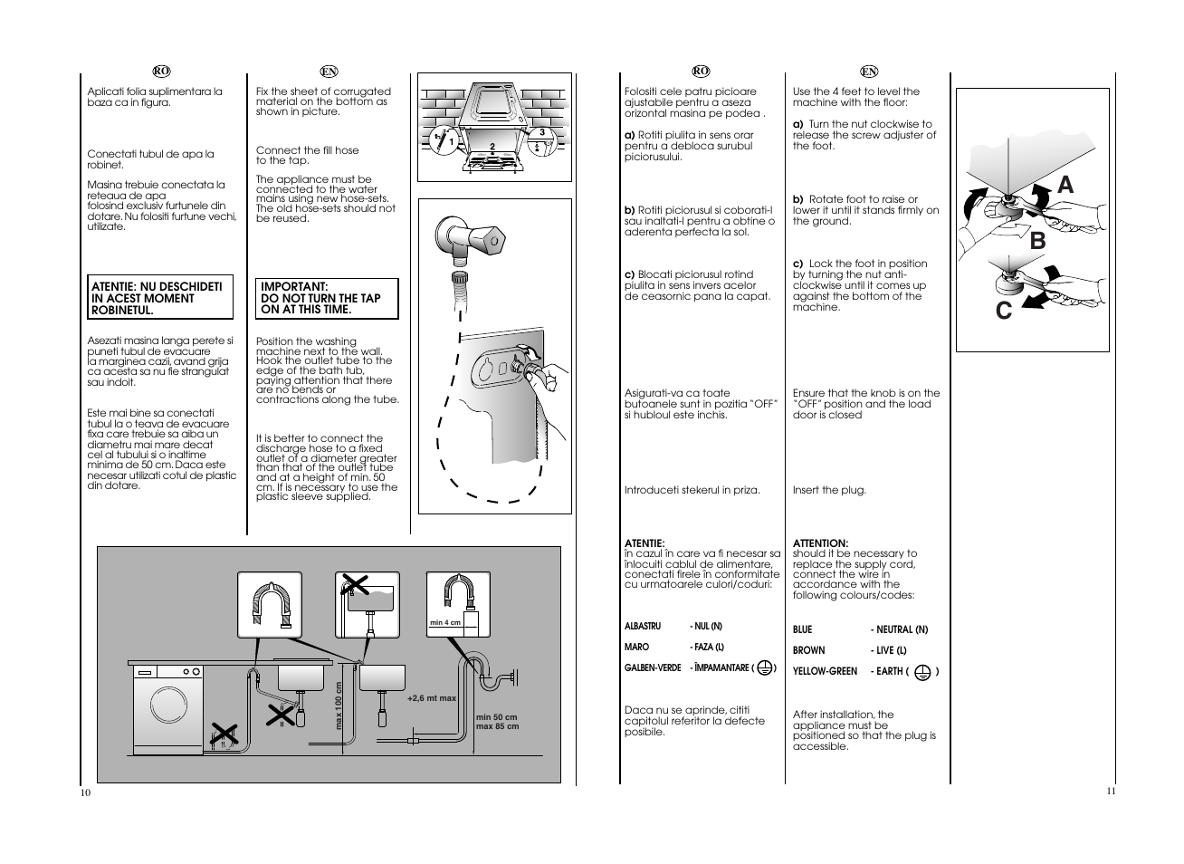 Ab c | Candy EVO4 1072D-S User Manual | Page 6 / 21