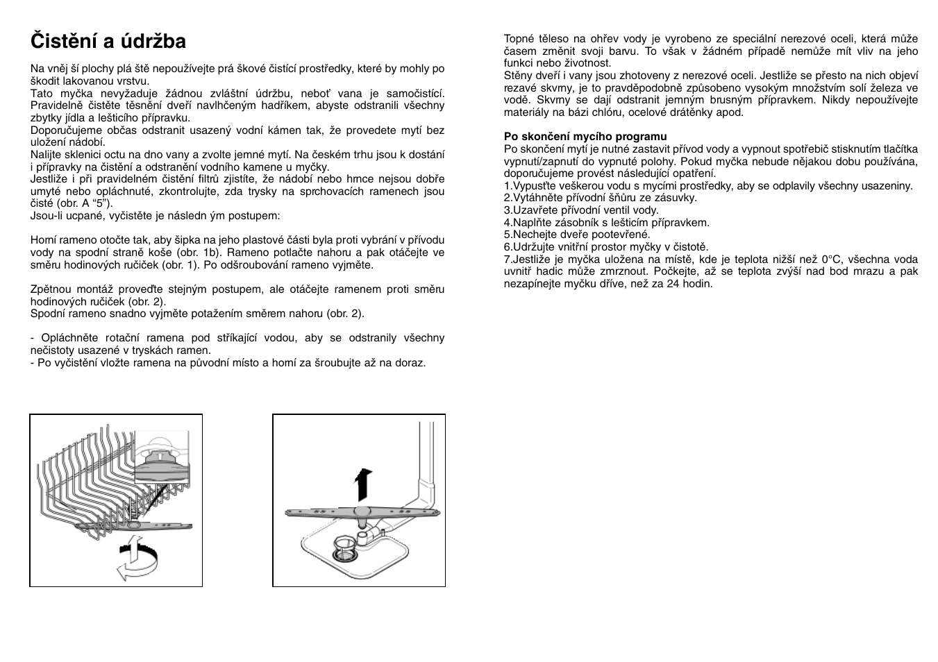 Âistûní a údrïba | Candy LS CD 602 SX User Manual | Page 53 / 65