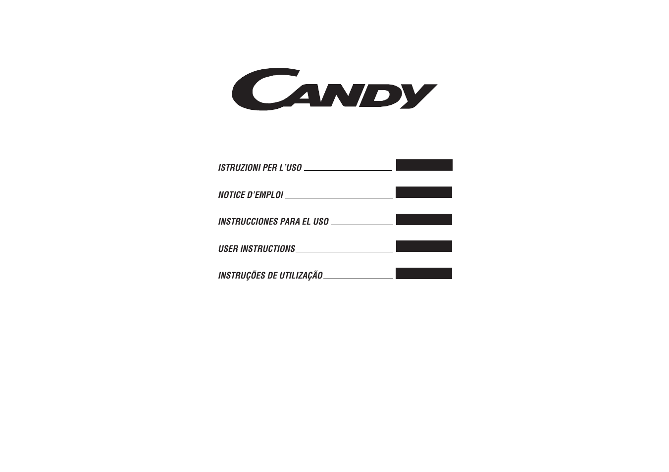 Candy PG46SQX User Manual | 33 pages