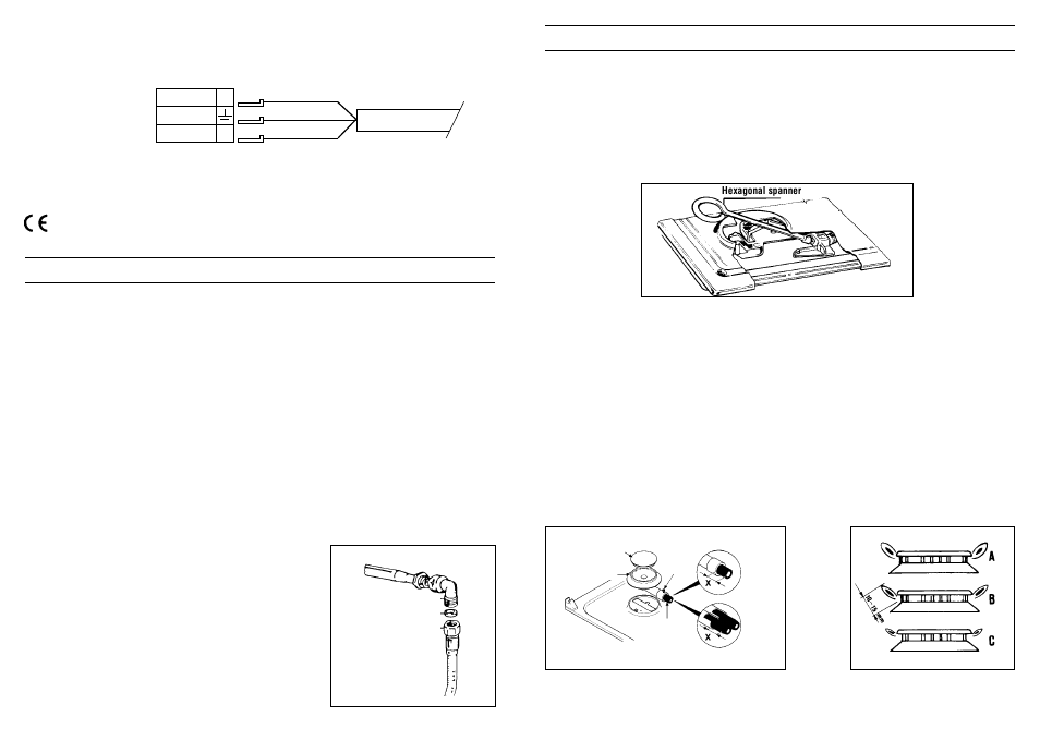 Regulating the burners, Adapting the hob to different types of gas, Gas connection | Flame combustion | Candy P900__1 SD TF User Manual | Page 21 / 31