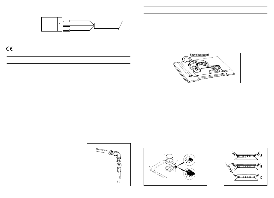 Regulação dos queimadores, Adaptação a diversos tipos de gás, Ligação à alimentação de gás | Candy P900__1 SD TF User Manual | Page 27 / 31