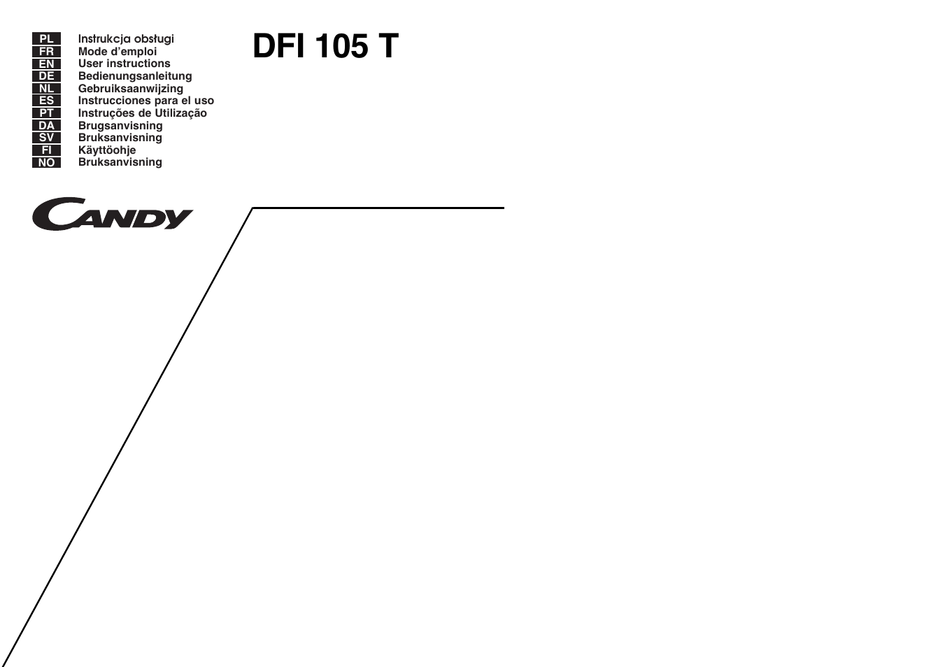 Candy DFI 105 T User Manual | 49 pages