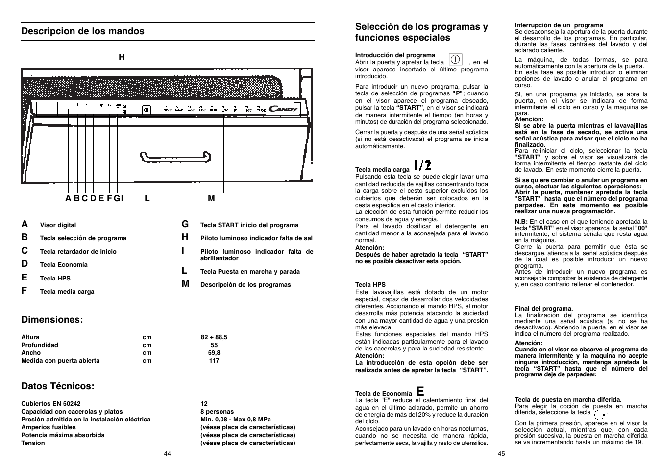 Candy DFI 105 T User Manual | Page 23 / 49