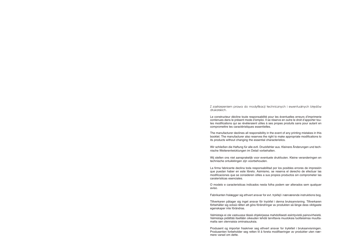 Candy DFI 105 T User Manual | Page 48 / 49