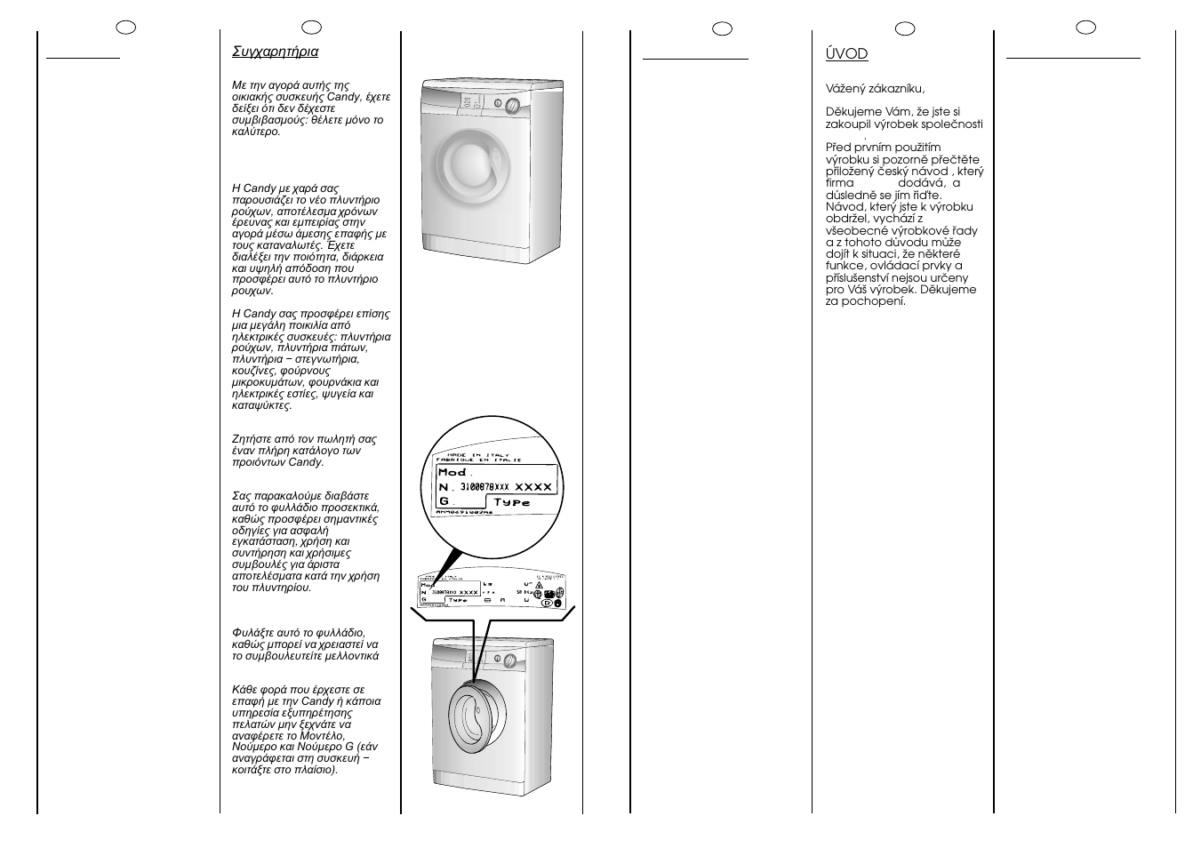 Candy LBCNL105-37S User Manual | Page 2 / 37