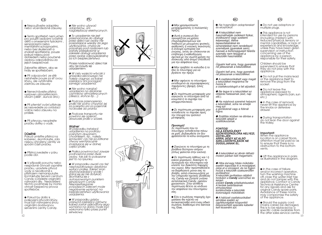 Candy GO 127-18S User Manual | Page 7 / 41