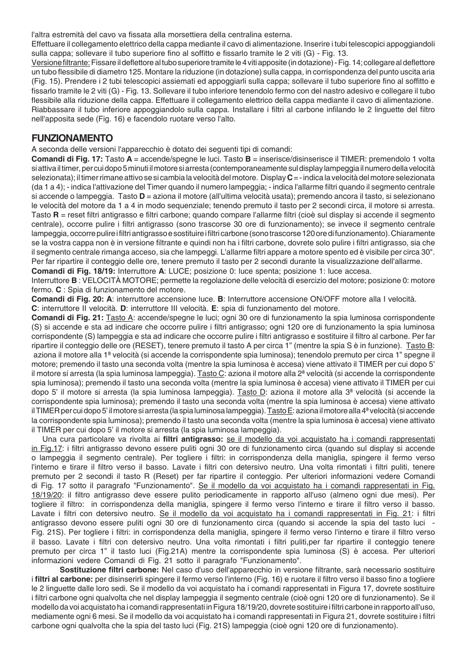 Funzionamento | Candy CDH 90 X User Manual | Page 10 / 24