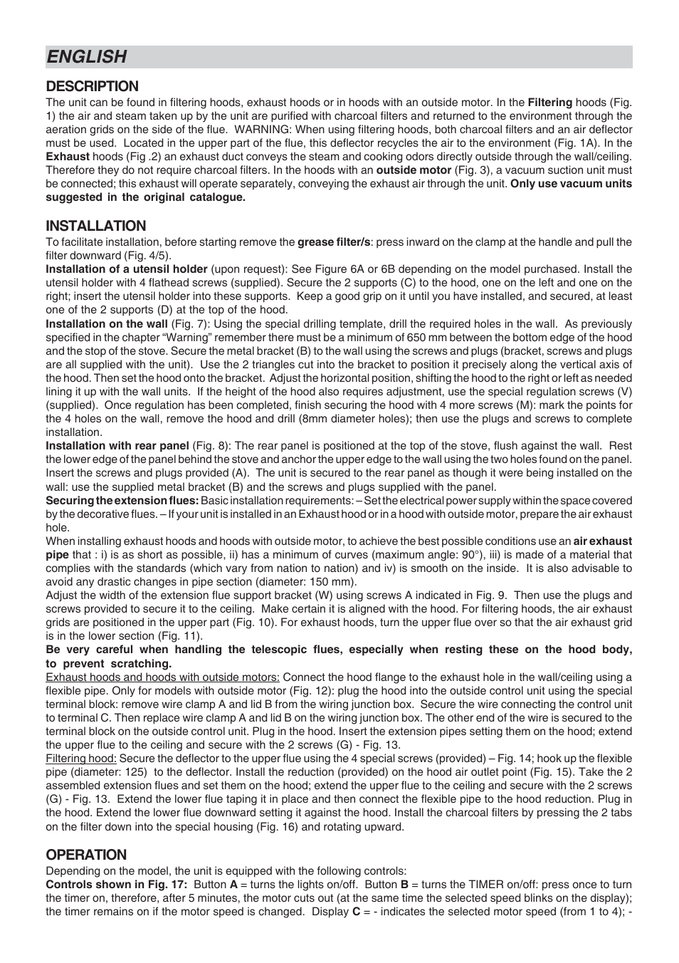 English | Candy CDH 90 X User Manual | Page 3 / 24