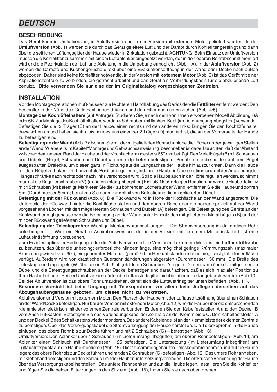 Deutsch | Candy CDH 90 X User Manual | Page 5 / 24