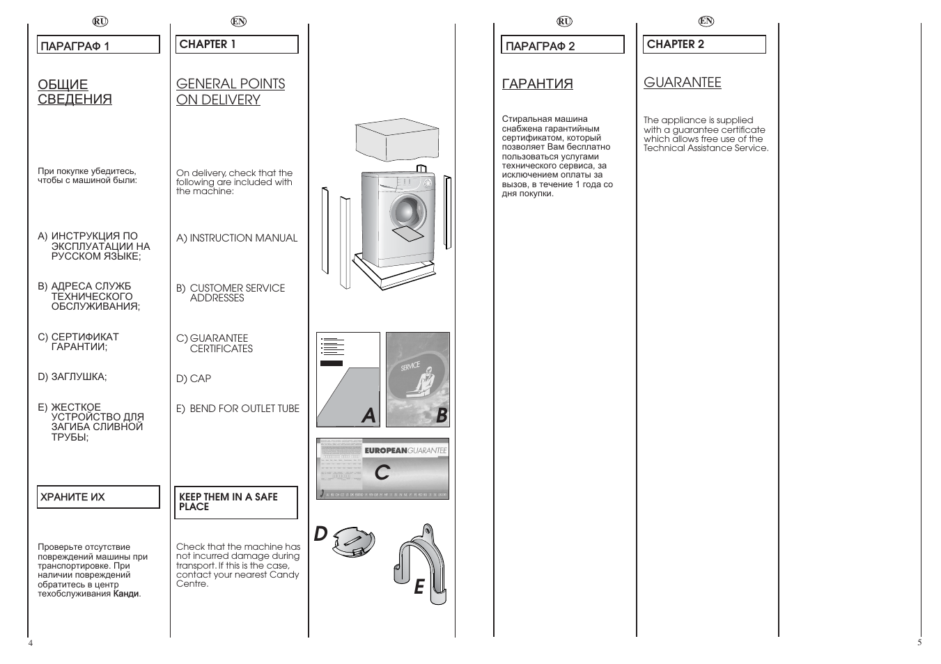 Ed a b c | Candy CY21035-03S User Manual | Page 3 / 21