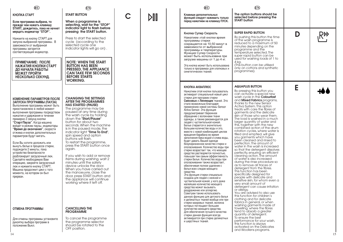 Candy CY21035-03S User Manual | Page 8 / 21