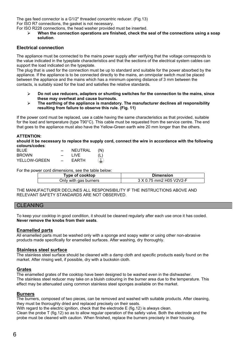 Candy PG 905 AMX User Manual | Page 8 / 16