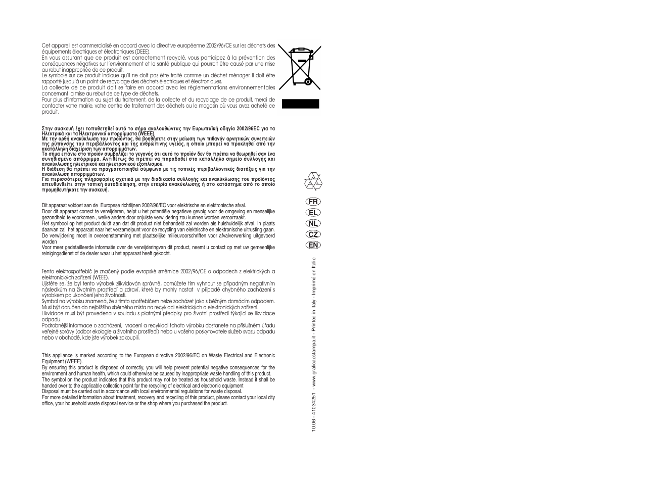 Candy GO 1482D-86S User Manual | Page 41 / 41