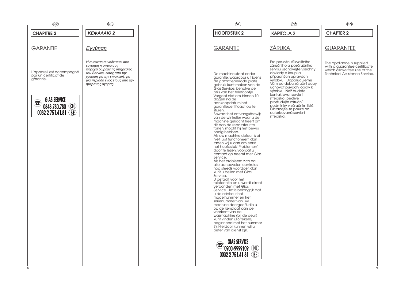 Candy GO 1482D-86S User Manual | Page 5 / 41