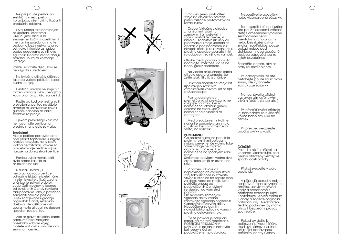 Candy GO F106-16S User Manual | Page 7 / 41