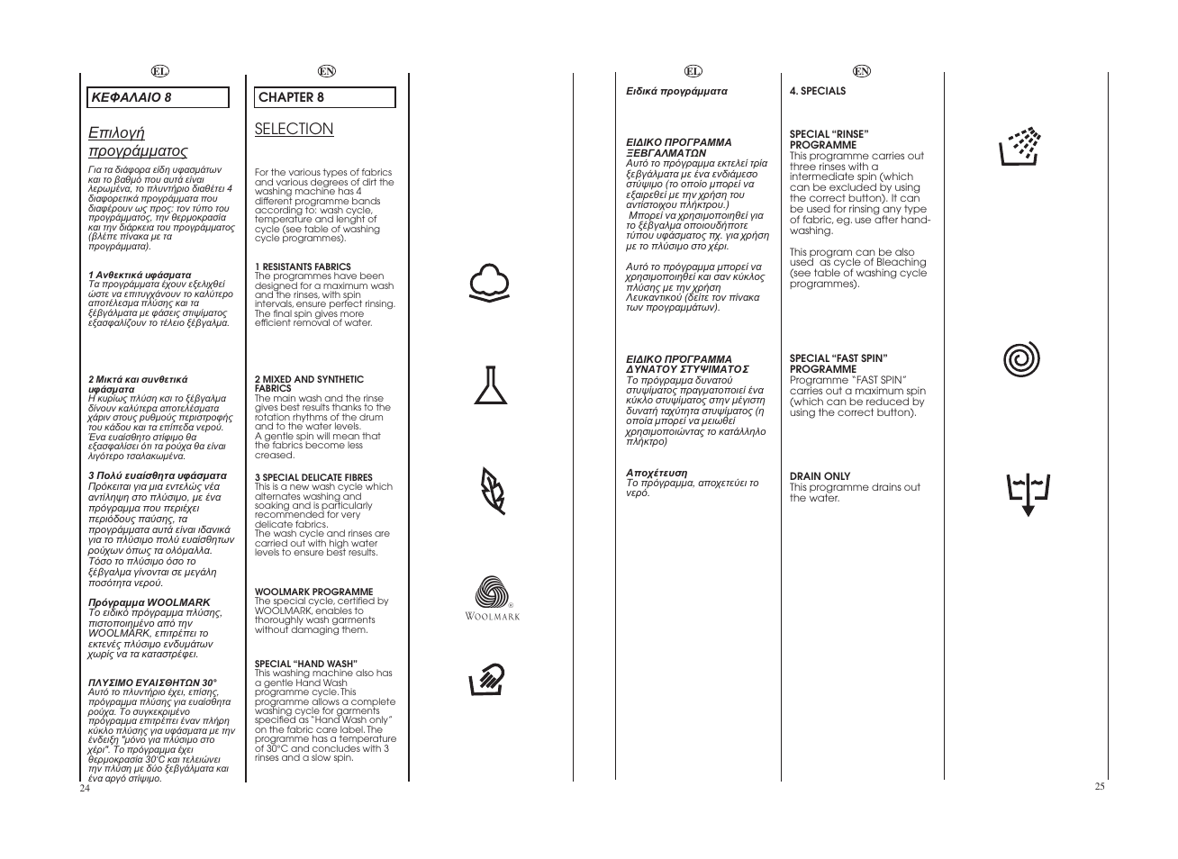 Selection | Candy GO 106DF__1-16S User Manual | Page 13 / 21