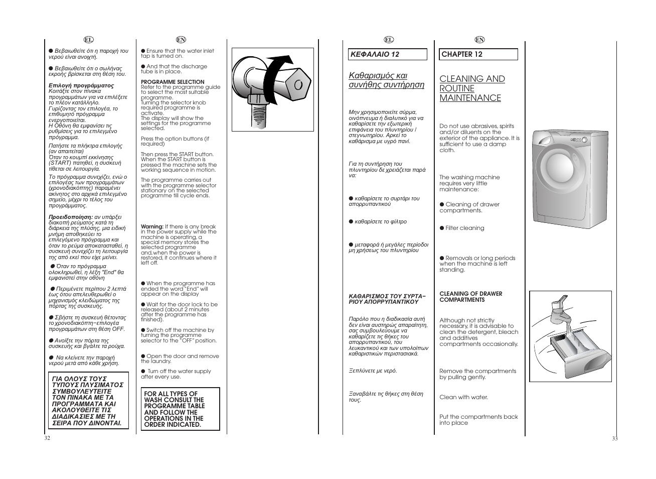 Cleaning and routine maintenance | Candy GO 106DF__1-16S User Manual | Page 17 / 21
