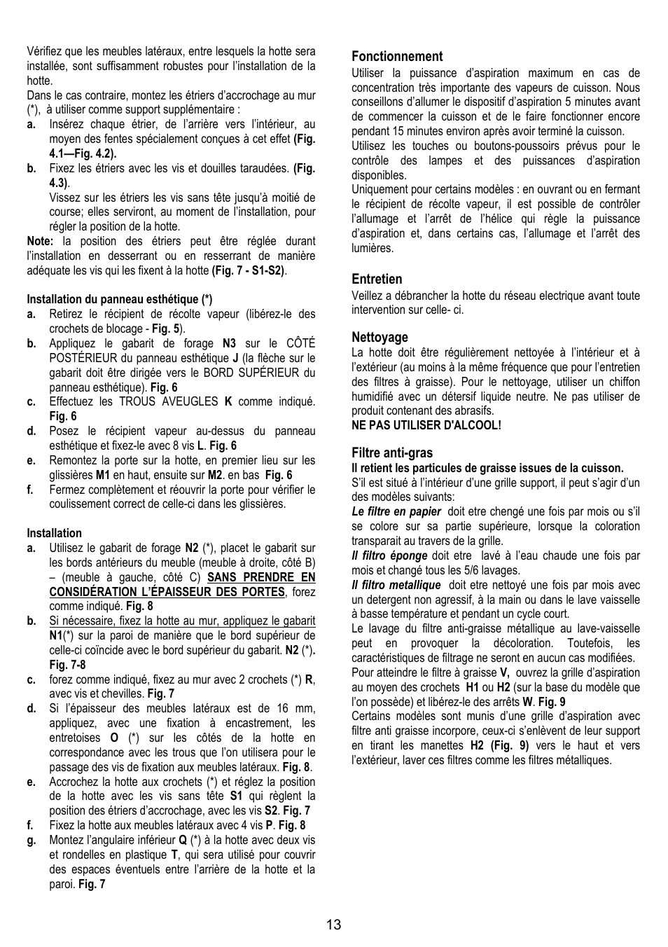 Candy CBP 62 W User Manual | Page 13 / 36