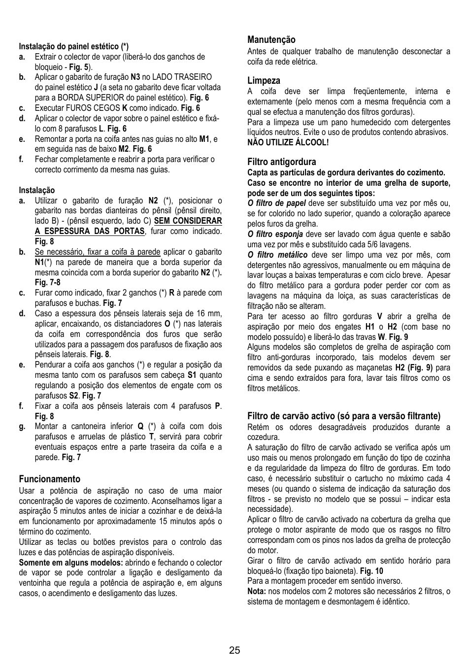 Candy CBP 62 W User Manual | Page 25 / 36