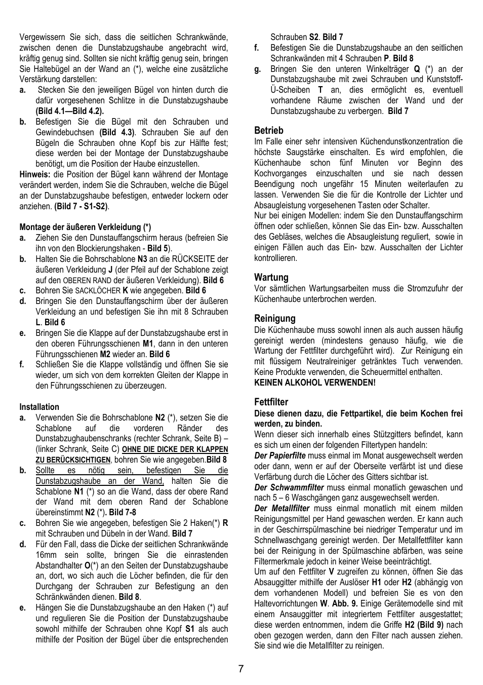 Candy CBP 62 W User Manual | Page 7 / 36