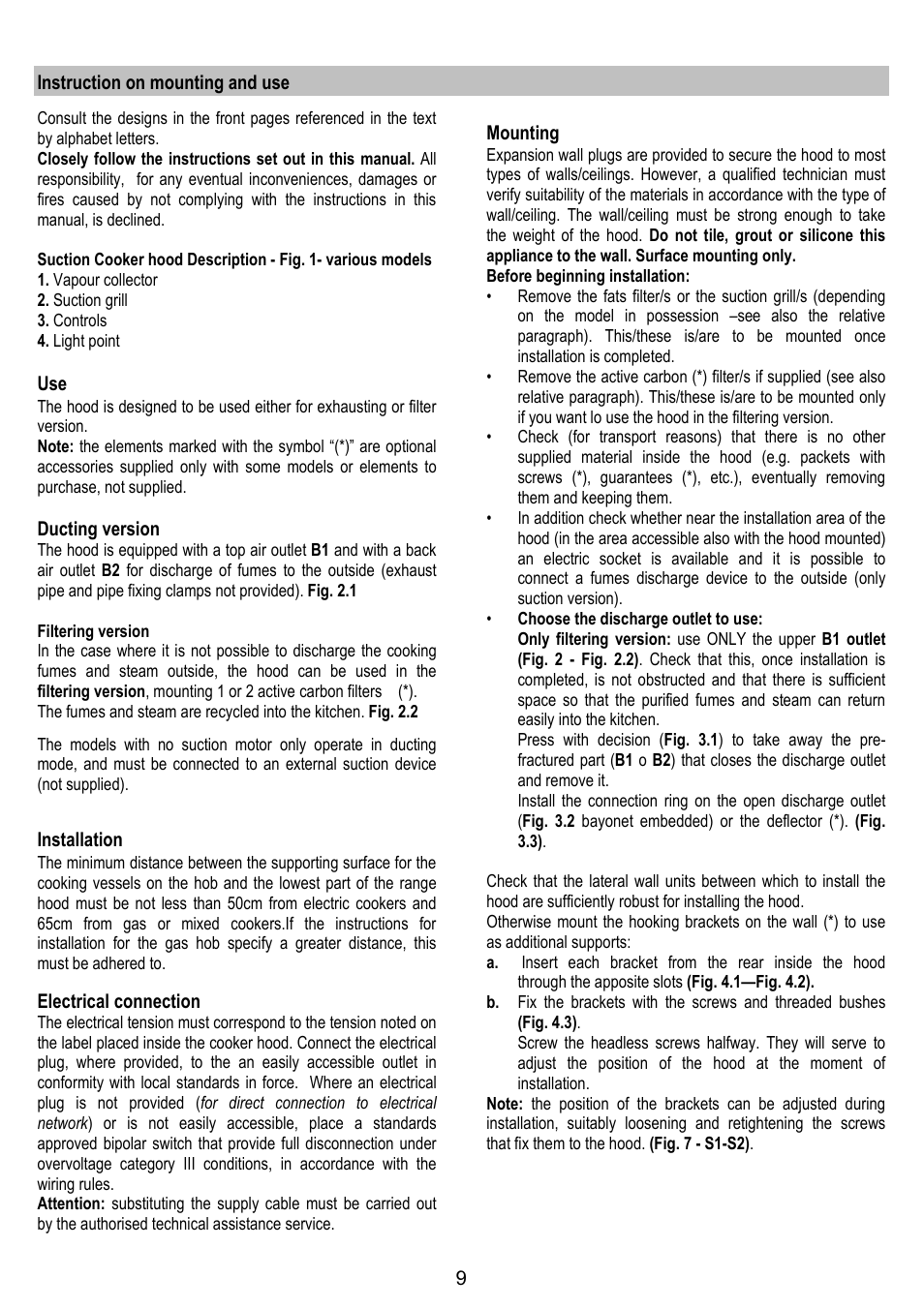 Candy CBP 62 W User Manual | Page 9 / 36